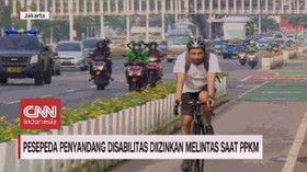 VIDEO: Pesepeda DIsabilitas Diizinkan Melintas di Masa PPKM