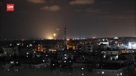 VIDEO: Jet Tempur Israel Gempur Gaza Balas Balon Api Hamas