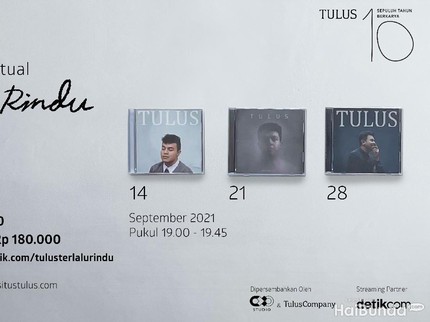 Tulus Rayakan Satu Dekade Berkarya di detikcom, Jangan Kehabisan Tiket Bun