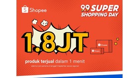 1,8 Juta Produk Terjual dalam 1 Menit di Kampanye Shopee 9.9