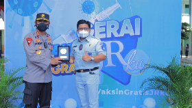 Jasa Raharja Vaksinasi Siswa Siswi di Lampung