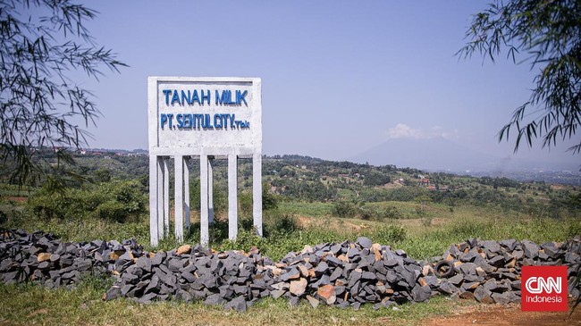 PT Sentul City Tbk keberatan Satgas BLBI salah pasang plang penyitaan di lahan perusahaan.