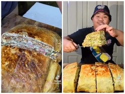 Gede Banget! Martabak 7 Lapis Ini Beratnya 10 Kilogram