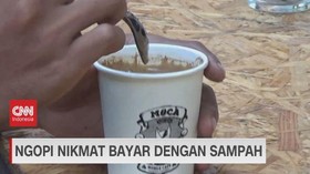 VIDEO: Ngopi Nikmat Bayar dengan Sampah