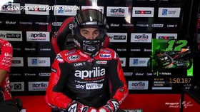 VIDEO: Aksi Perdana Vinales di Aprilia Jelang MotoGP Aragon