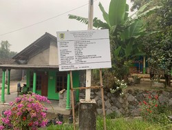 Ternyata Ini Alasan Papan Renov Jalur Evakuasi Merapi di Klaten Dipindah
