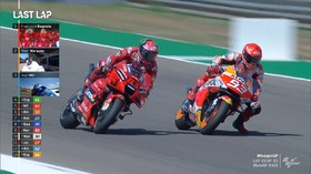 VIDEO: Duel Bagnaia vs Marquez di MotoGP Aragon 2021