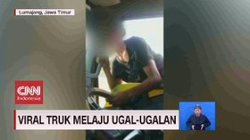 VIDEO: Viral Pengemudi Truk Melajukan Kendaraan Ugal-ugalan