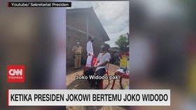 VIDEO: Ketika Presiden Jokowi Bertemu Joko Widodo