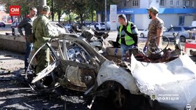 VIDEO: Ledakan Diduga Bom Mobil di Ukraina, 2 Orang Tewas