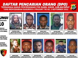 Ini Tampang Belasan DPO KNPB Maybrat Penyerang Posramil Kisor