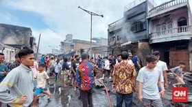 Pasar Lama Perbaungan Sumut Terbakar, 144 Bangunan Hangus