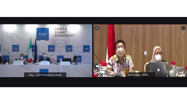 Indonesia mendorong pengentasan kemiskinan hingga akses ke energi terjangkau sebagai salah satu prioritas pada G20 Platform on SDGs Localisation.