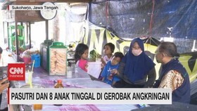 VIDEO: Pasutri & 8 Anak Tinggal di Gerobak Angkringan