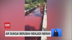 VIDEO: Air Sungai Berubah Menjadi Merah