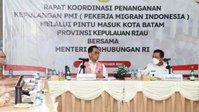 Gubernur Kepri dan Menhub Rakor Bahas Pemulangan PMI di Batam