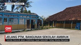 VIDEO: Jelang PTM, Bangunan Sekolah Ambruk