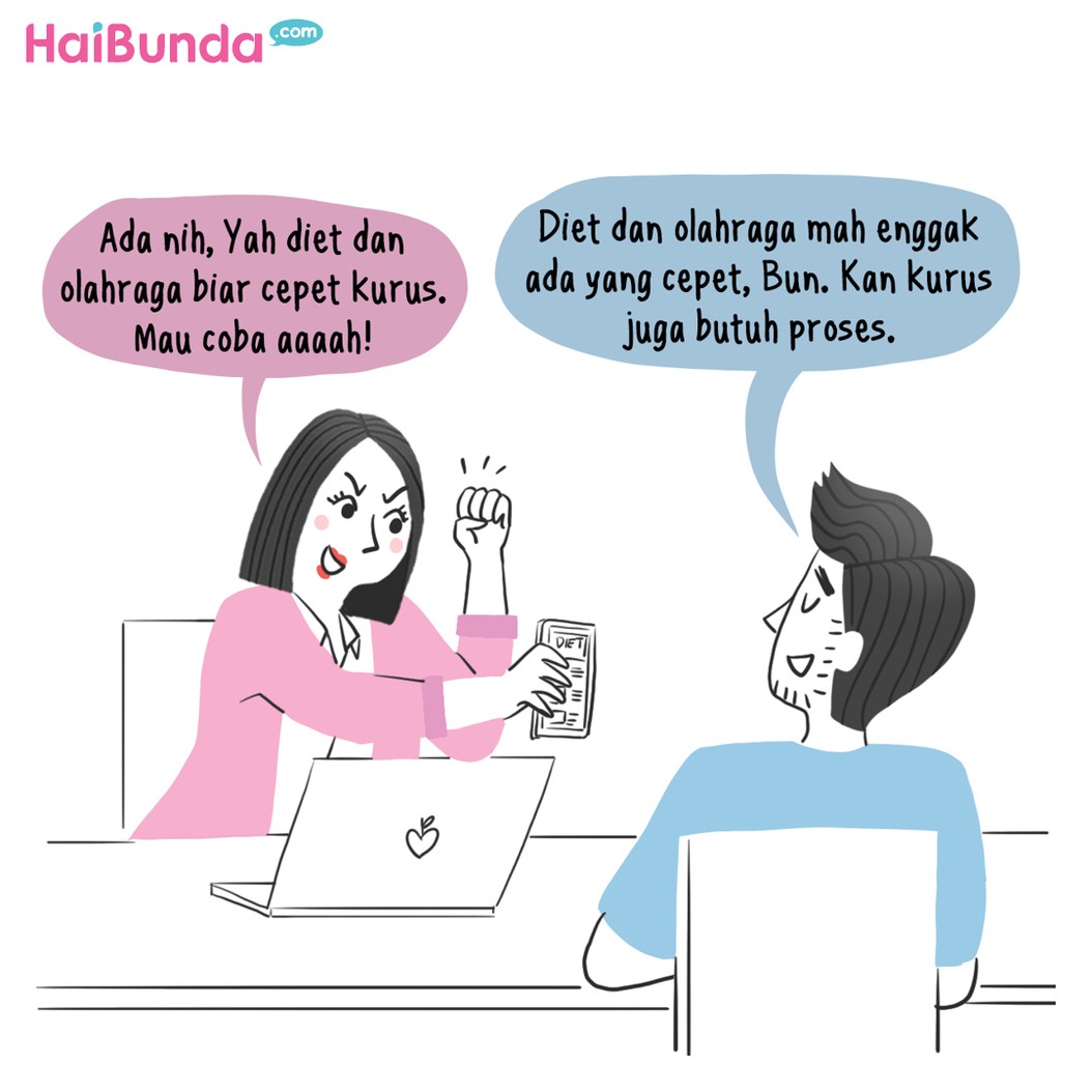 Komik Bunda Mau Diet