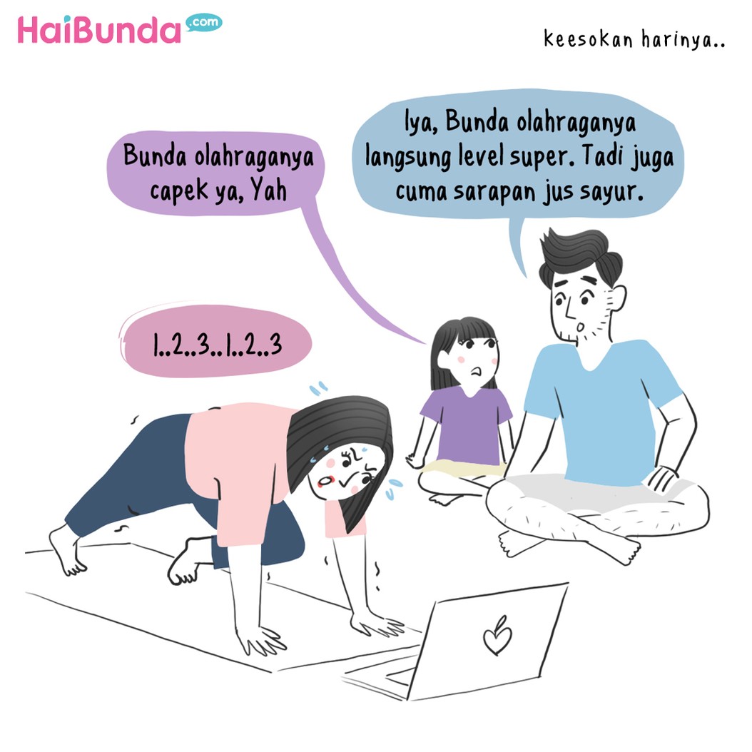 Komik Bunda Mau Diet