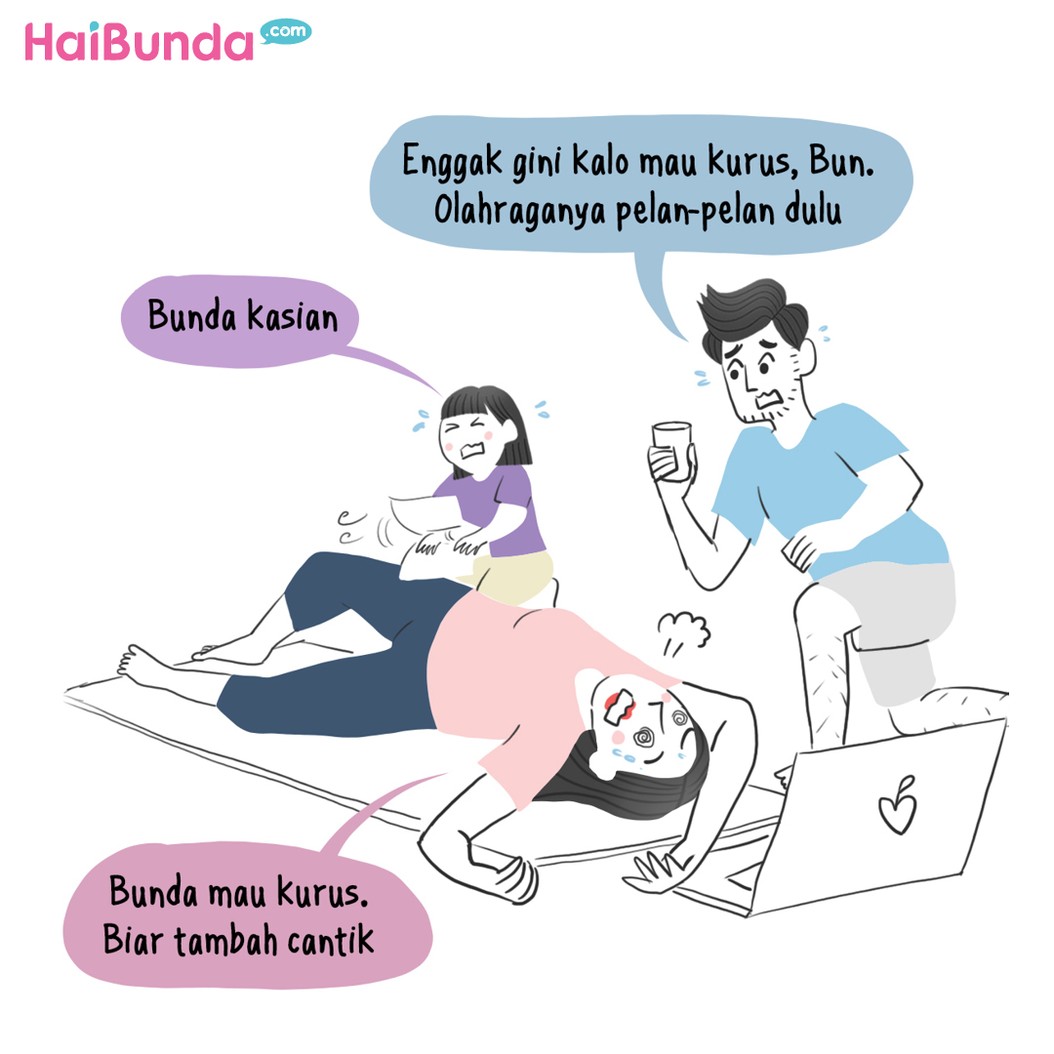 Komik Bunda Mau Diet