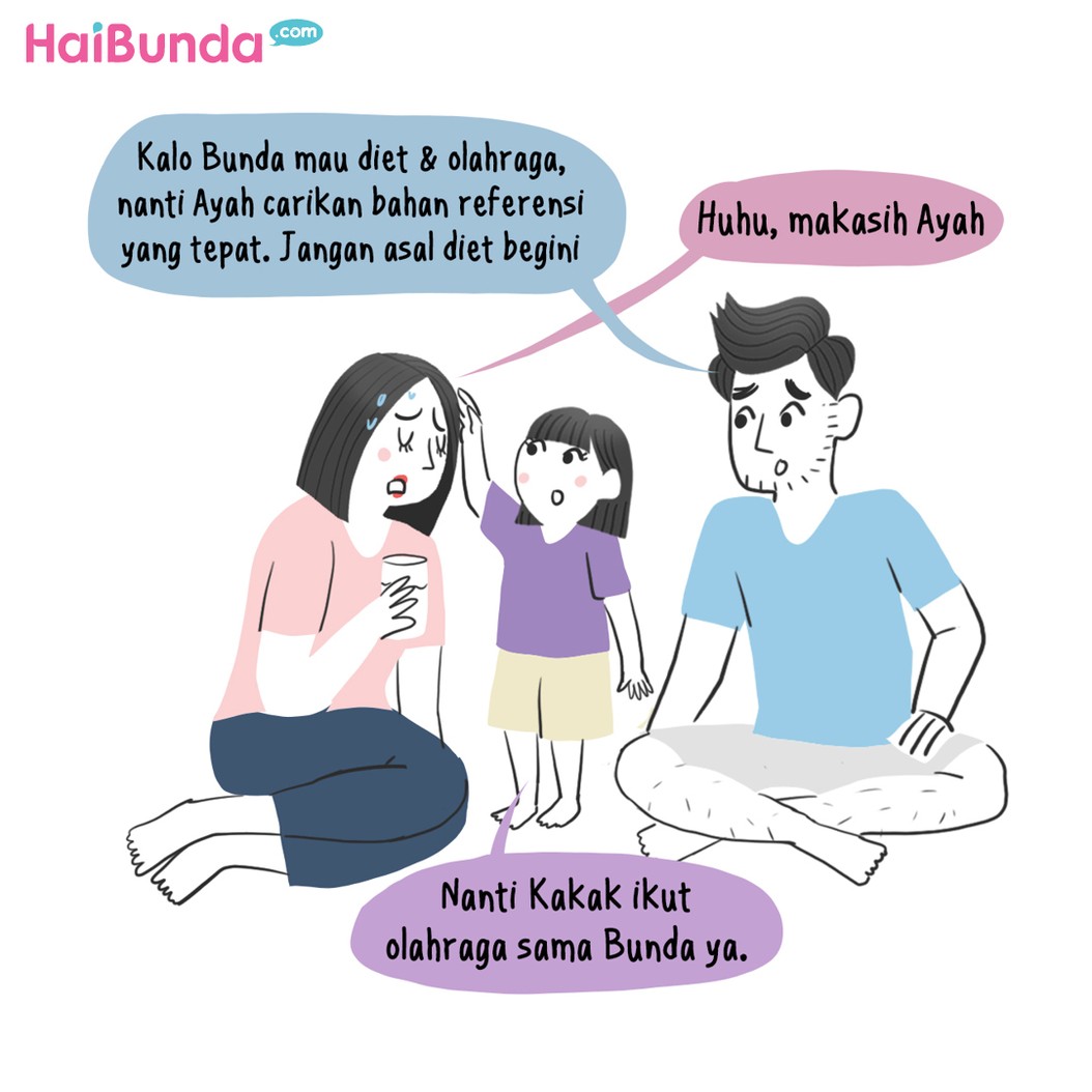 Komik Bunda Mau Diet