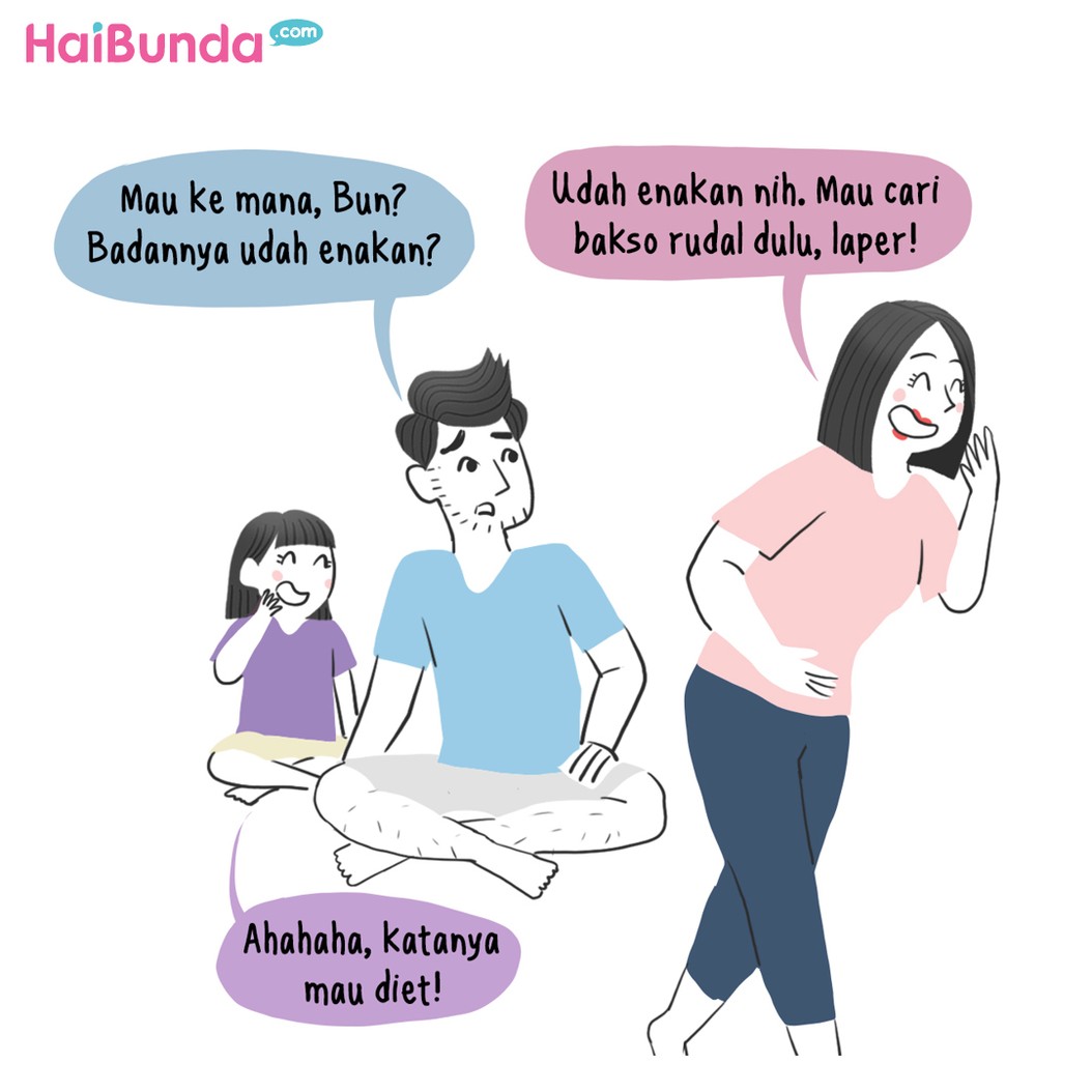 Komik Bunda Mau Diet