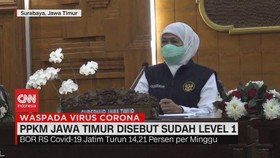 VIDEO: PPKM Jawa Timur Disebut Sudah Level 1