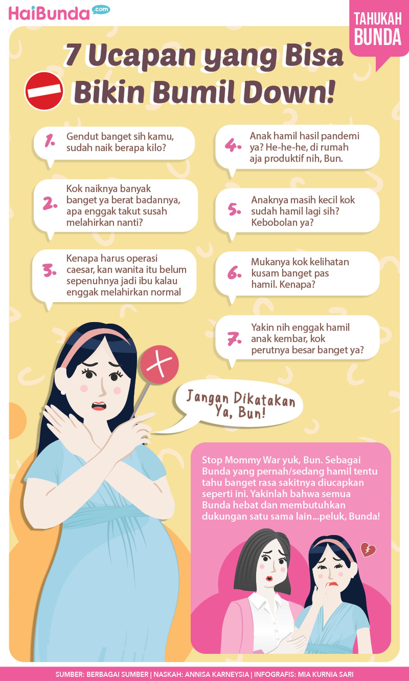7 Ucapan yang Bisa Bikin Bumil Down