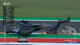 VIDEO: Quartararo Jatuh di Kualifikasi MotoGP San Marino