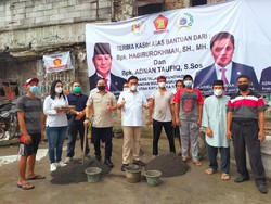 Kader Gerindra Bagikan Sembako & Resmikan Sarana Olahraga di Jaktim