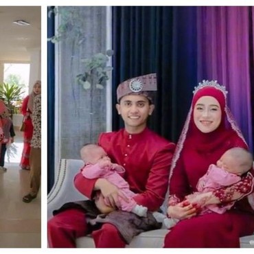 Heboh Pengantin Bawa Bayi Kembar di Pelaminan, Ini Cerita di Baliknya