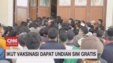 VIDEO: Ikut Vaksin Dapat Undian SIM Gratis