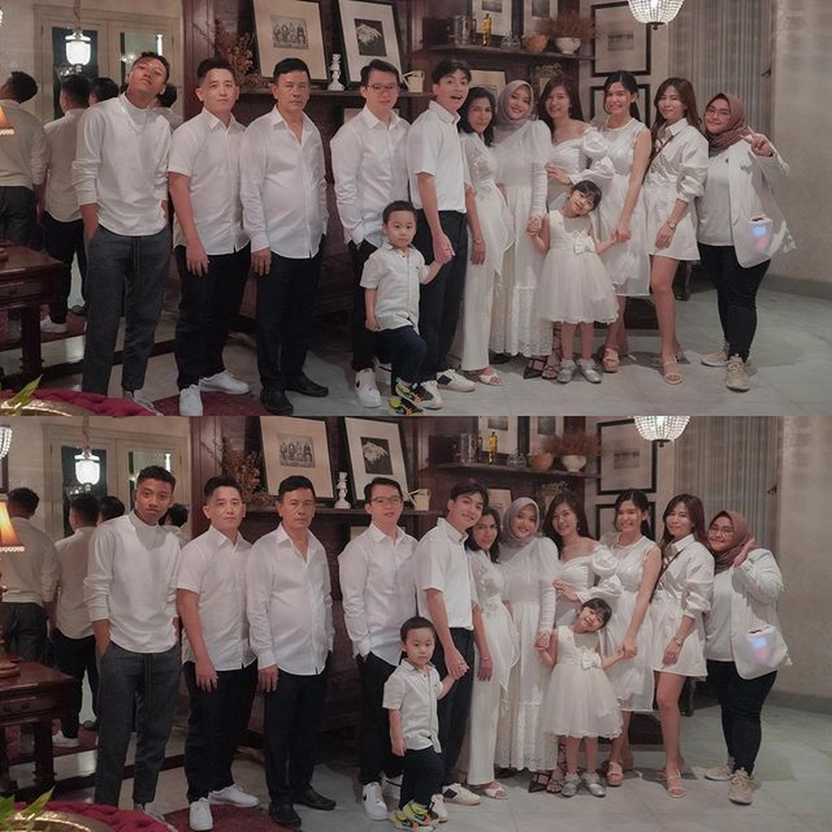 Putri Delina tampak akrab dan dekat dengan keluarga sang kekasih Jeffry Reksa yang beda agama&period; Yuk intip potret kebersamaannya&excl;