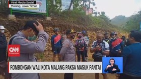 VIDEO: Rombongan Wali Kota Malang Paksa Masuk Pantai