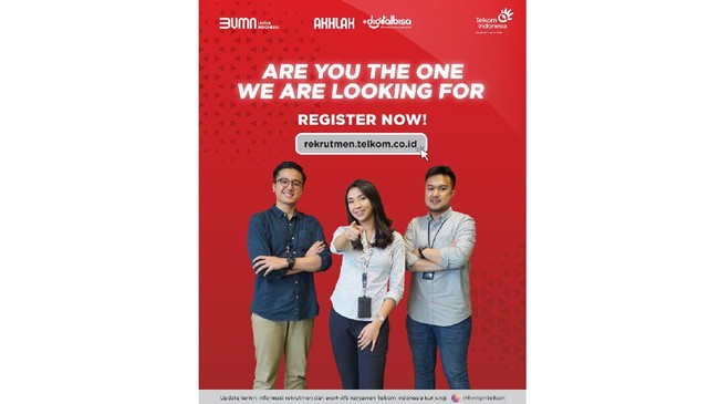 Proses rekrutmen yang dibuka pada 20-30 September 2021 itu ditujukan untuk lulusan S1/S2. Informasi lebih lanjut bisa didapat di akun Instagram @livingintelkom.