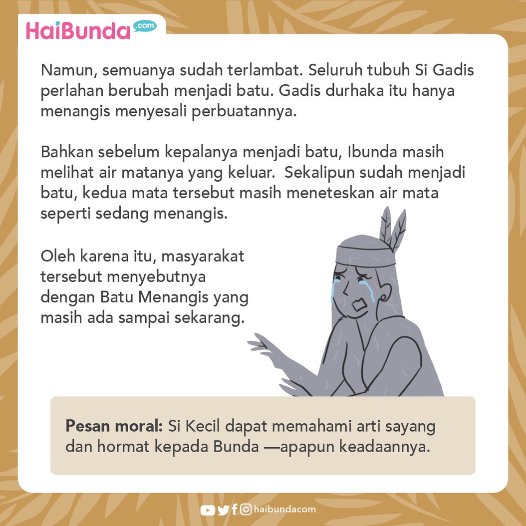 Cerita Nusantara Legenda Batu Menangis