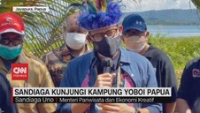 VIDEO: Sandiaga Kunjungi Kampung Yoboi Papua