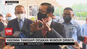 VIDEO: Yasonna Tanggapi Desakan Mundur Dirinya