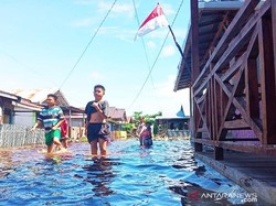 Banjir Landa Palangka Raya Kalteng, Seorang Balita Tewas Tenggelam