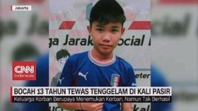 VIDEO: Bocah 13 Tahun Tewas Tenggelam di Kali Pasir