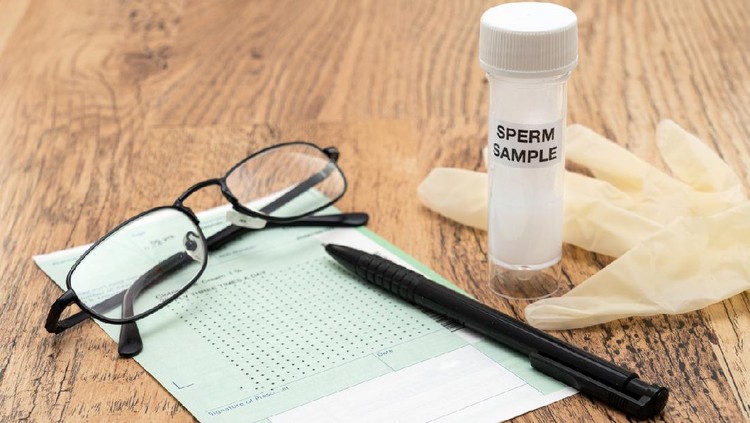 A sample of donor sperm and a doctors prescription
