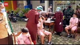VIDEO: Puskesmas Tes Swab Di 3 Sekolah Cegah Klaster PTM