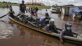 Banjir Terjang Palangkaraya, Lima Warga Tenggelam