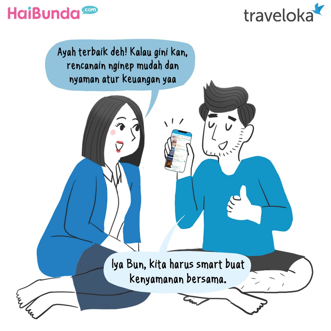 Komik Traveloka Refreshing Bebas Cemas Bun