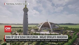 VIDEO: Masjid Sriwijaya Mangkrak Berbiaya Rp 130 Miliar