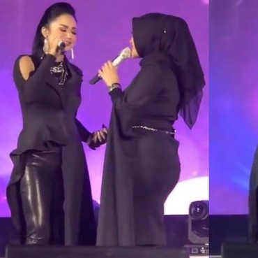 Penampilan Duet Manis Krisdayanti dan Aurel Hermansyah di AHHA Konser