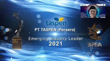 PT Taspen (Persero) berhasil meraih predikat Emerging Industry Leader dalam acara High Level Forum & Penganugerahan Business Performance Excellence Awards (BPEA) 2021.