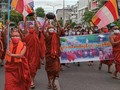Puluhan Biksu Myanmar Turun ke Jalan Menentang Kudeta Militer