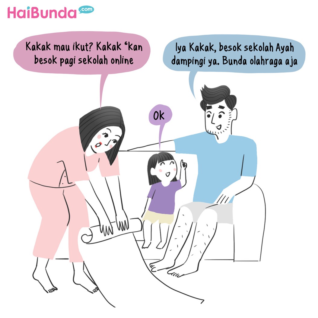 komik olahraga di rumah