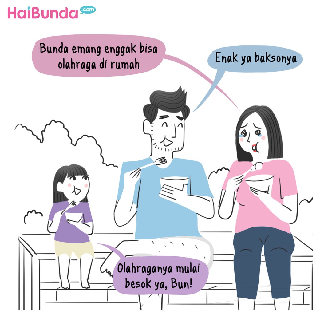 komik olahraga di rumah